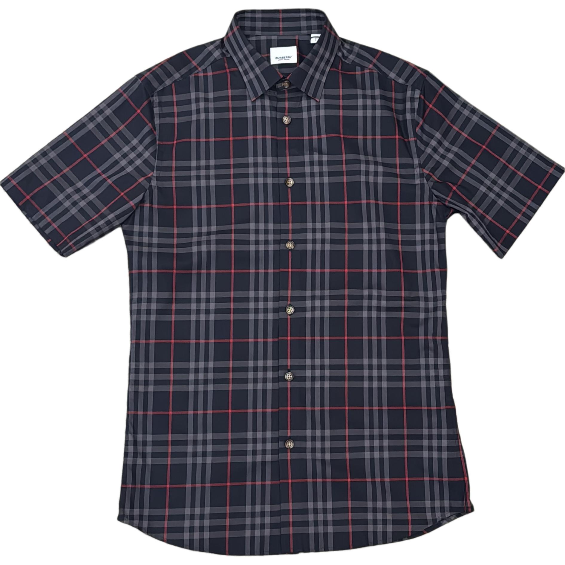 Burberry SS24 Check Short Sleeve Button-Up Shirt Menswear Multicolor 80846921 圖 2