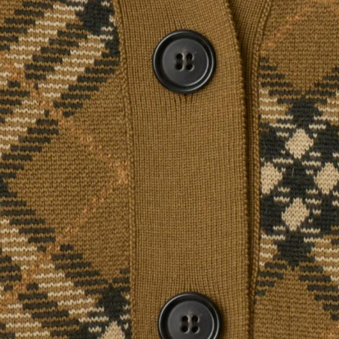 Details for Burberry SS24 Check V-Neck Ribbed Button-Up Cardigan Women Brown Gray 80996211