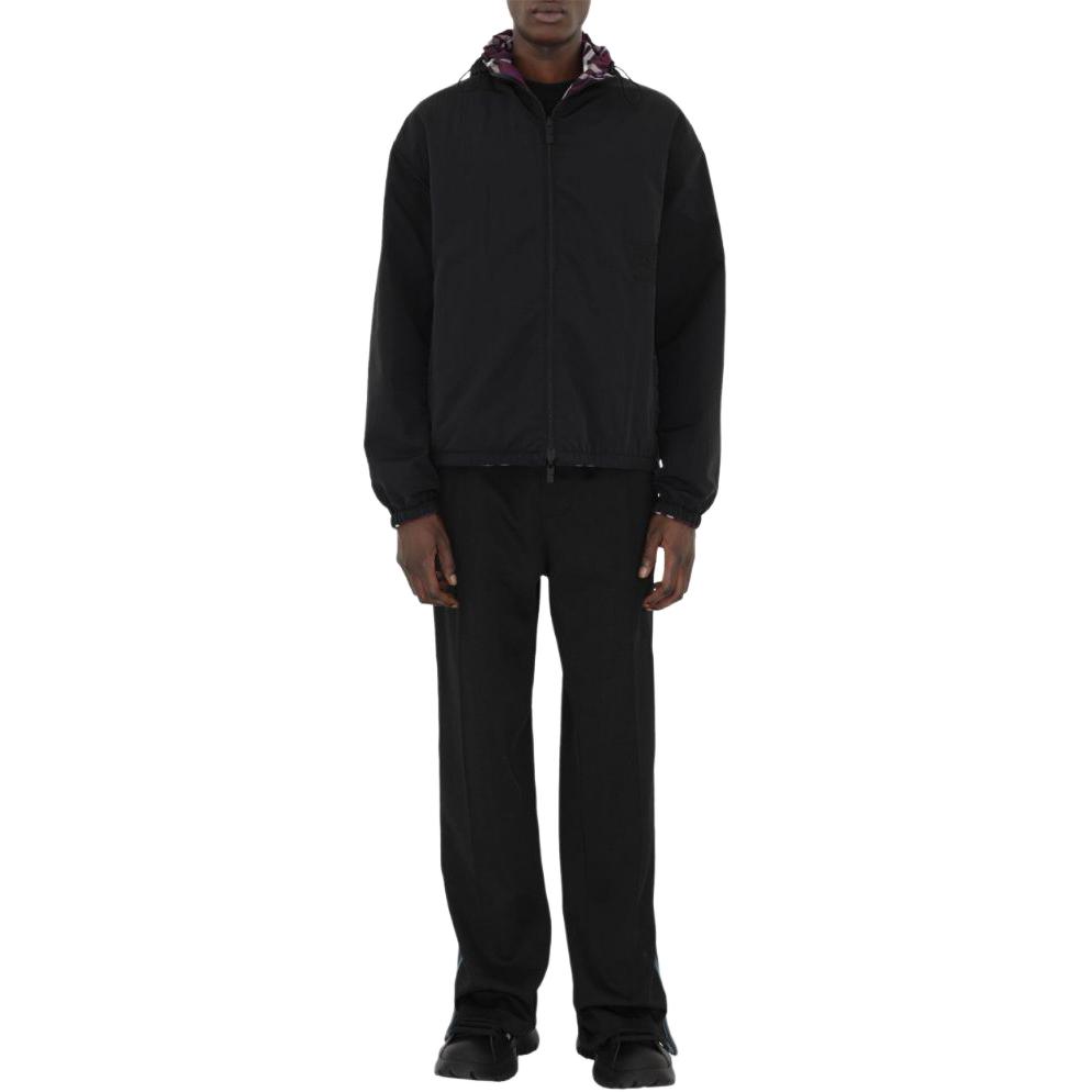 Burberry SS24 Check Zip-Up Reversible Hooded Jacket Purple -  Long Sleeve 80926761 圖 7