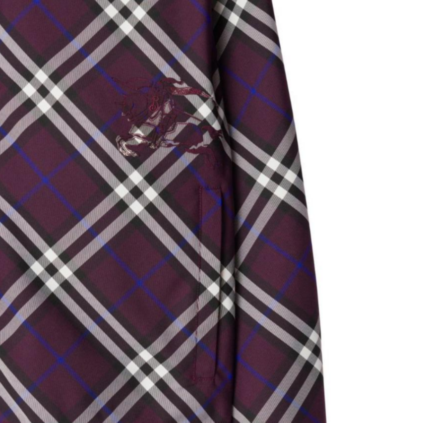 Burberry SS24 Check Zip-Up Reversible Hooded Jacket Purple -  Long Sleeve 80926761 圖 8