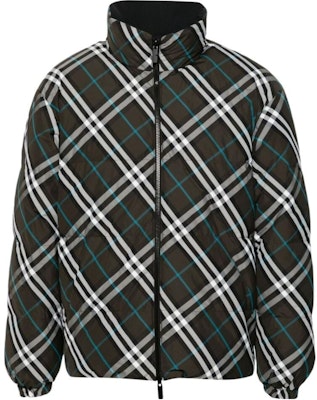Burberry SS24 Colorblock Check Puffer Jacket Brown 80949371 Order Burberry SS24 Colorblock Check Puffer Jacket Brown 80949371