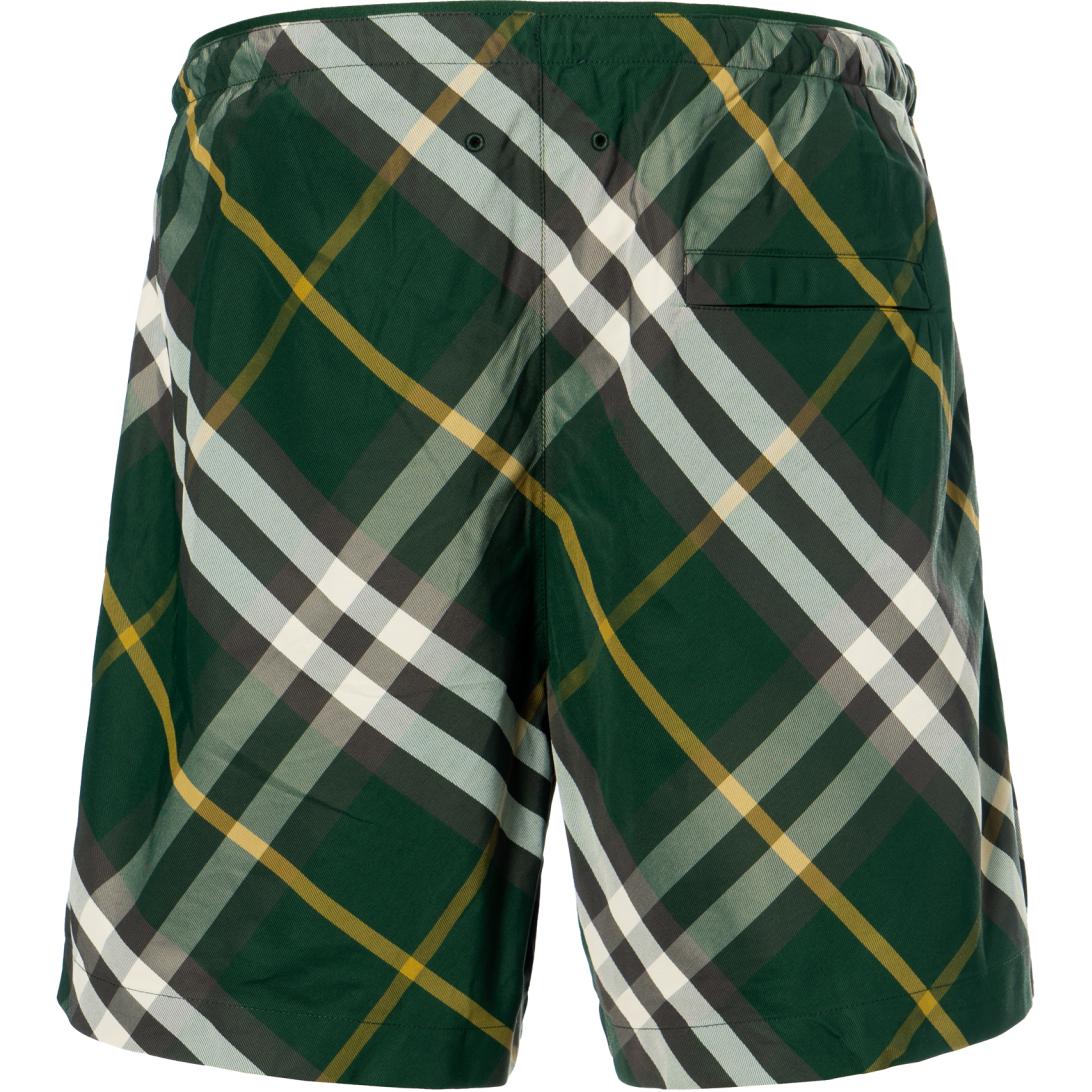 Lookbook Burberry SS24 Bañador Colorblock Check Verde Hiedra Hombre. 80831621