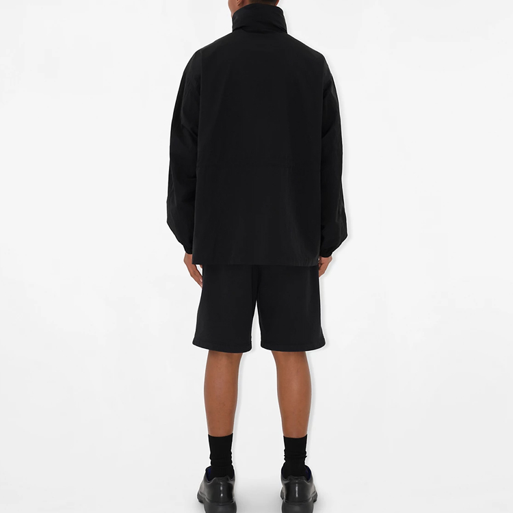 Burberry SS24 Contrast Equestrian Logo Long-Sleeve Jacket Black Men. 80893311 圖 7