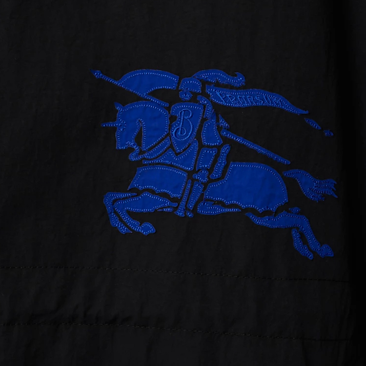 Burberry SS24 Contrast Equestrian Logo Long-Sleeve Jacket Black Men. 80893311 圖 9