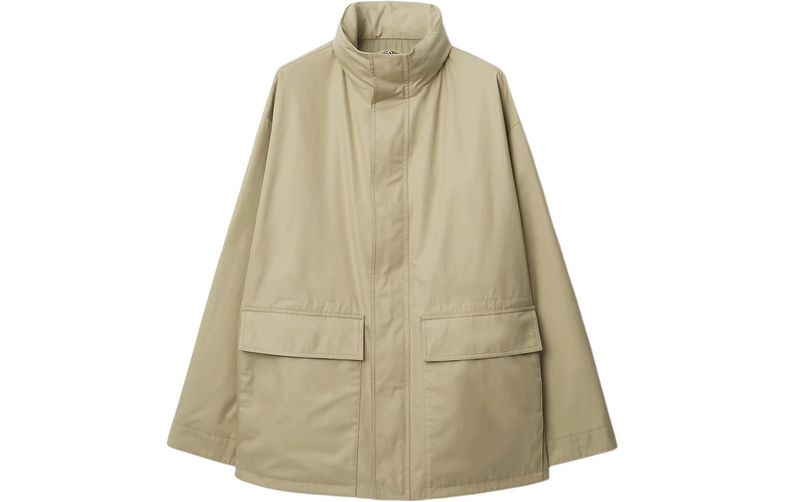 Burberry SS24 Detachable Hood Zip Jacket  - Solid Color Orion Beige. 80836721