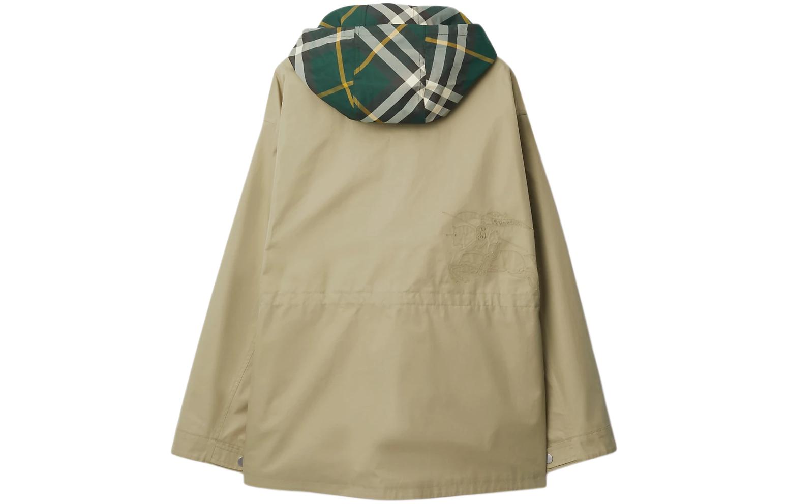 Burberry SS24 Detachable Hood Zip Jacket  - Solid Color Orion Beige. 80836721 圖 4