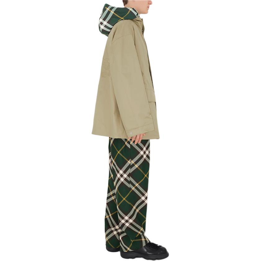Burberry SS24 Detachable Hood Zip Jacket  - Solid Color Orion Beige. 80836721 圖 7