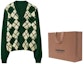 Shop Burberry SS24 Diamond V-Neck Button Long Sleeve Knit Sweater Ivy Green Mens. 80831831