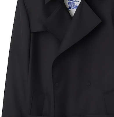 Burberry SS24 Gabardina Hombre Negra Doble Botonadura Manga Larga Cinturón 80871011 Cheap Burberry SS24 Gabardina Hombre Negra Doble Botonadura Manga Larga Cinturón 80871011