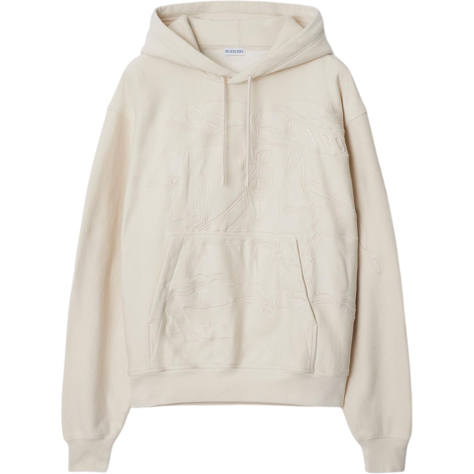 Order バーバリー SS24 刺繍プリント ルーズフィット フーディー トンドラカラー. 80995621