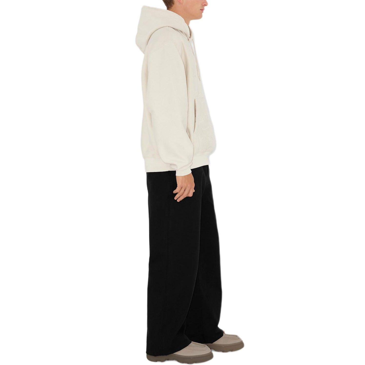 Purchase バーバリー SS24 刺繍プリント ルーズフィット フーディー トンドラカラー. 80995621