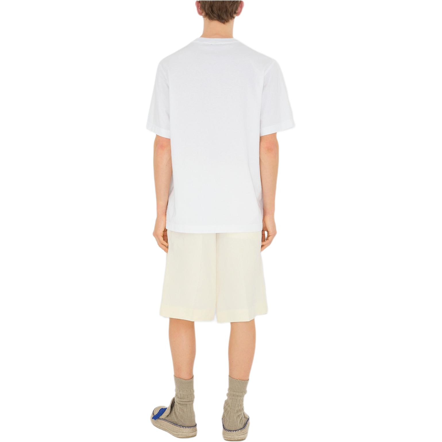 Purchase 博柏利 SS24 马术骑士印花圆领T恤 白色 80893341