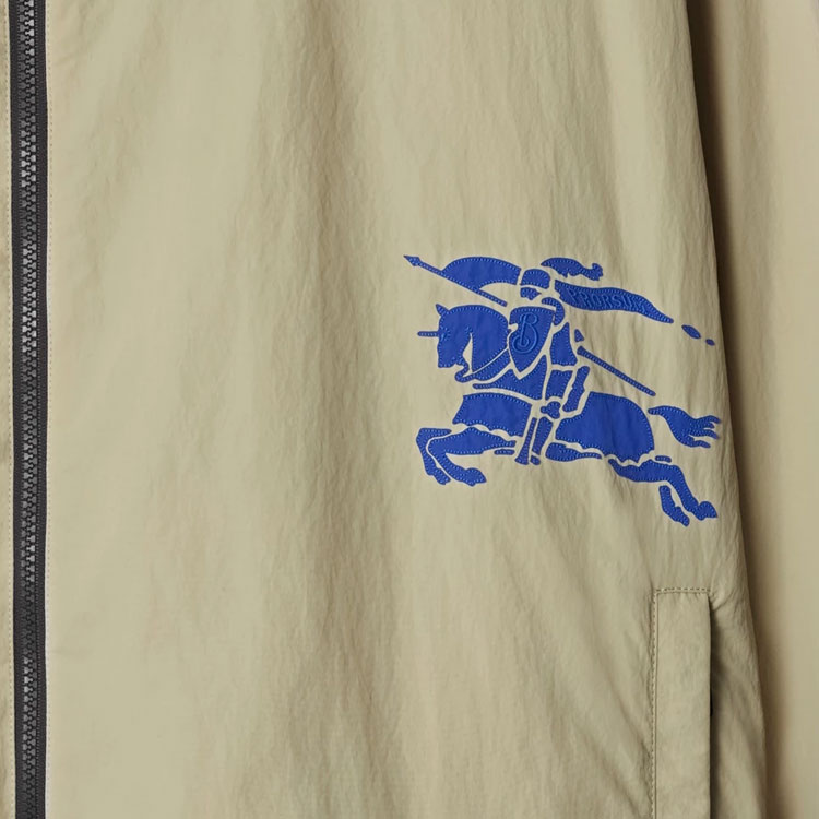 Burberry SS24 Equestrian Patch Zip-Up Hoodie Jacket  Chalk White 80926671 圖 7