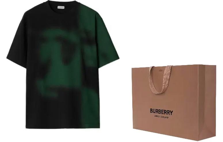 Burberry SS24 Gradient Print Crewneck Short Sleeve T-Shirt Men’s Black 80905861 圖 4