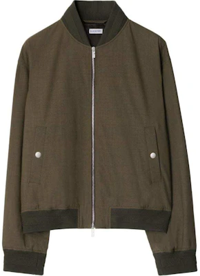 Burberry SS24 綠色雙拉鍊長袖飛行外套 80929601 Buy Burberry SS24 綠色雙拉鍊長袖飛行外套 80929601