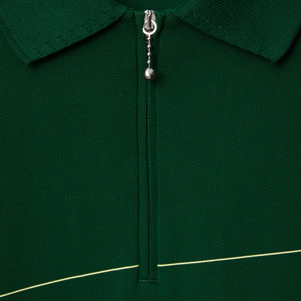 Burberry SS24 Half-Zip Striped Polo Shirt Ivy Green  Casual Tee 80837151 圖 7