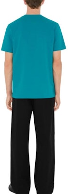 バーバリー SS24 レターアニマルプリントクルーネックTシャツ メンズ キングフィッシャーブルー 80957841 Shop バーバリー SS24 レターアニマルプリントクルーネックTシャツ メンズ キングフィッシャーブルー 80957841