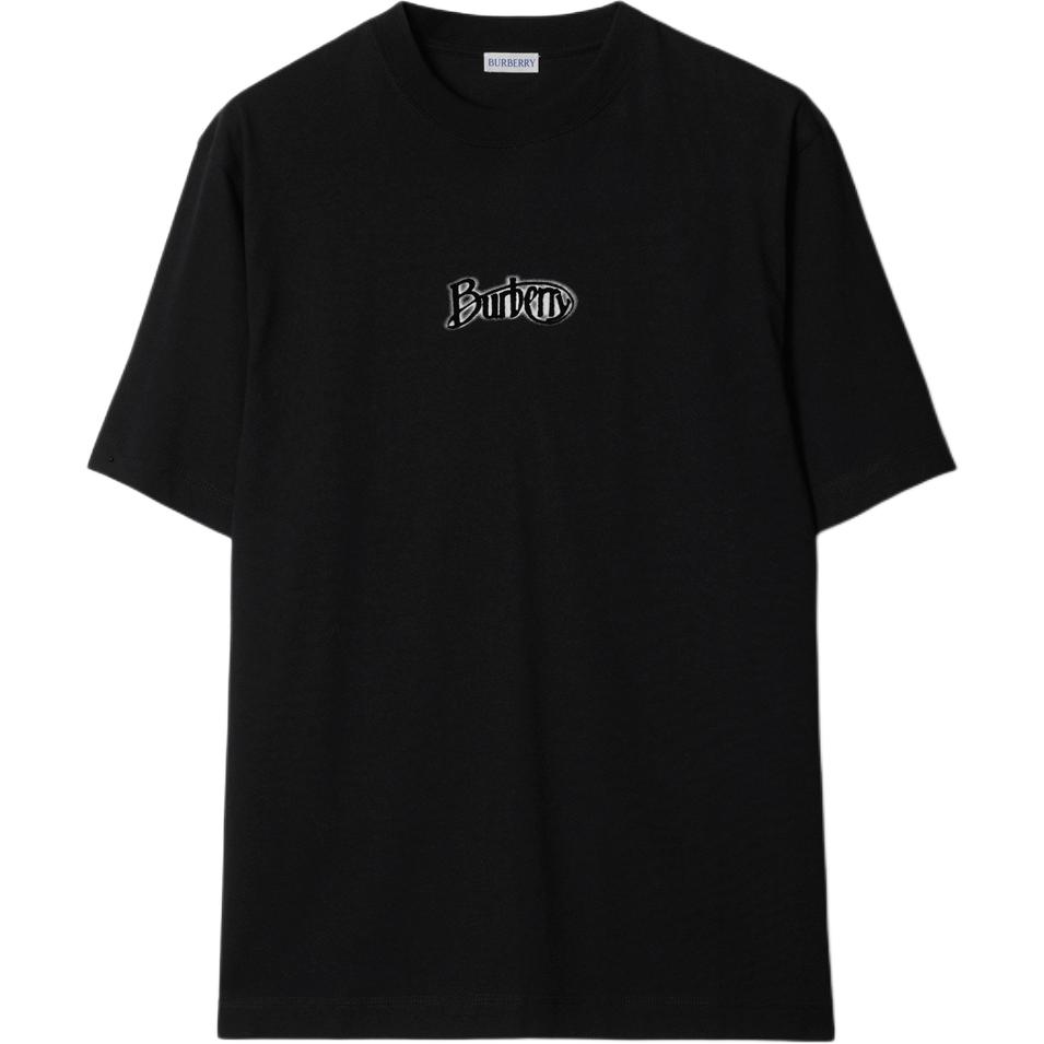 Burberry SS24 Letter Logo Print Crewneck Short Sleeve T-Shirt Black 80978101 圖 2