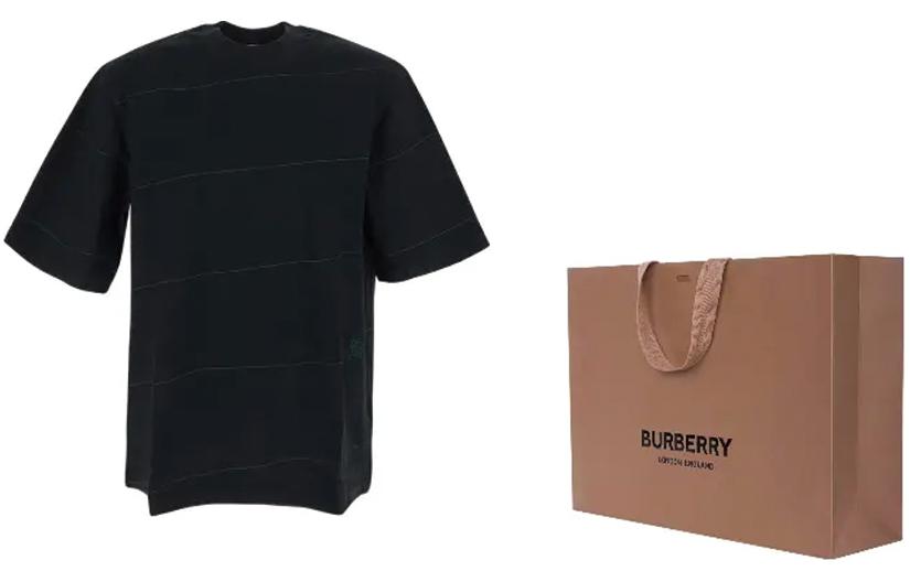 Burberry SS24 Logo Crew Neck Short Sleeve T-Shirt  Black 80836131 圖 4