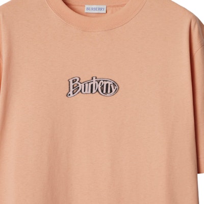 バーバリー SS24 ロゴ フロック クルーネック Tシャツ ピンク レディース. 80998351 Details for バーバリー SS24 ロゴ フロック クルーネック Tシャツ ピンク レディース. 80998351