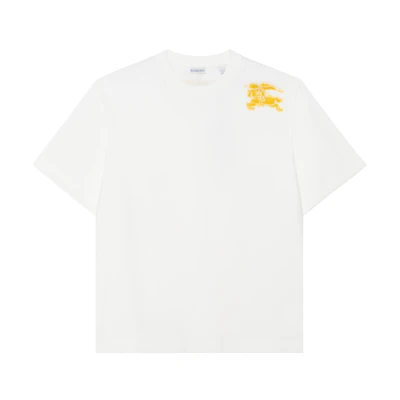Burberry SS24 Logo Print Crewneck Short Sleeve T-Shirt White - 80904331
