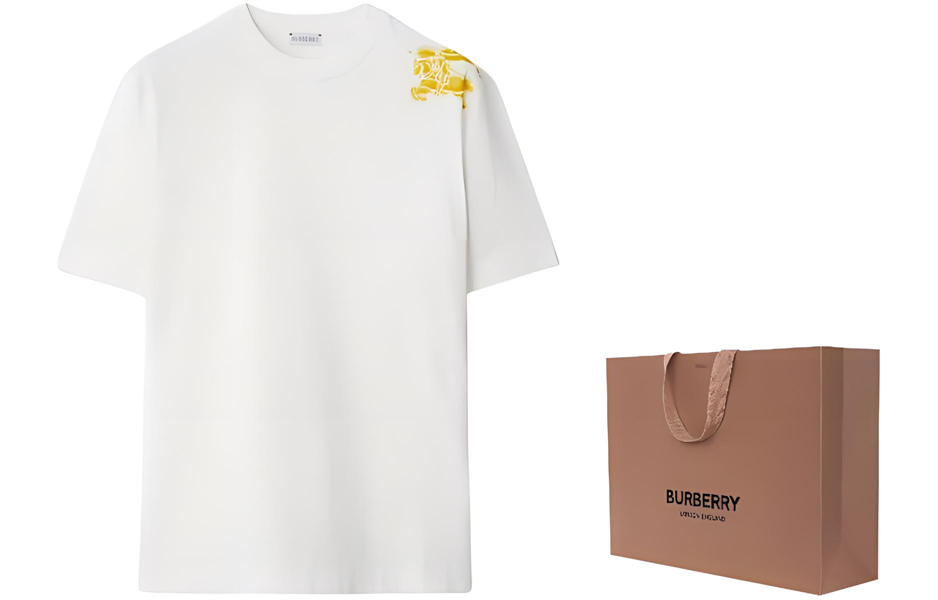 Burberry SS24 Logo Print Crewneck Short Sleeve T-Shirt White - 80904331 圖 4