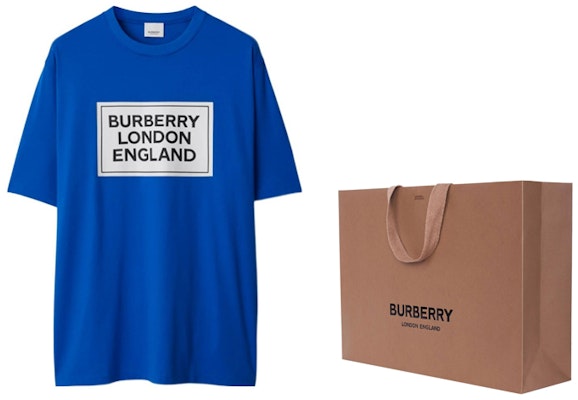 Burberry SS24 Logo Print Crewneck T-Shirt Canvas Blue 80843391 Shop Burberry SS24 Logo Print Crewneck T-Shirt Canvas Blue 80843391