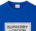 Cheap Burberry SS24 Logo Print Crewneck T-Shirt Canvas Blue 80843391