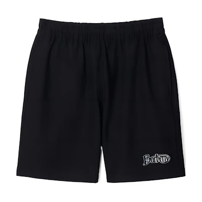 Burberry SS24 Logo Velour Casual Shorts Coal Black . 80978261