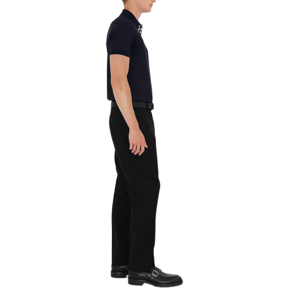 Burberry SS24 Mens Coal Blue Embroidered Equestrian Logo Short Sleeve Polo Shirt 80991651 圖 5