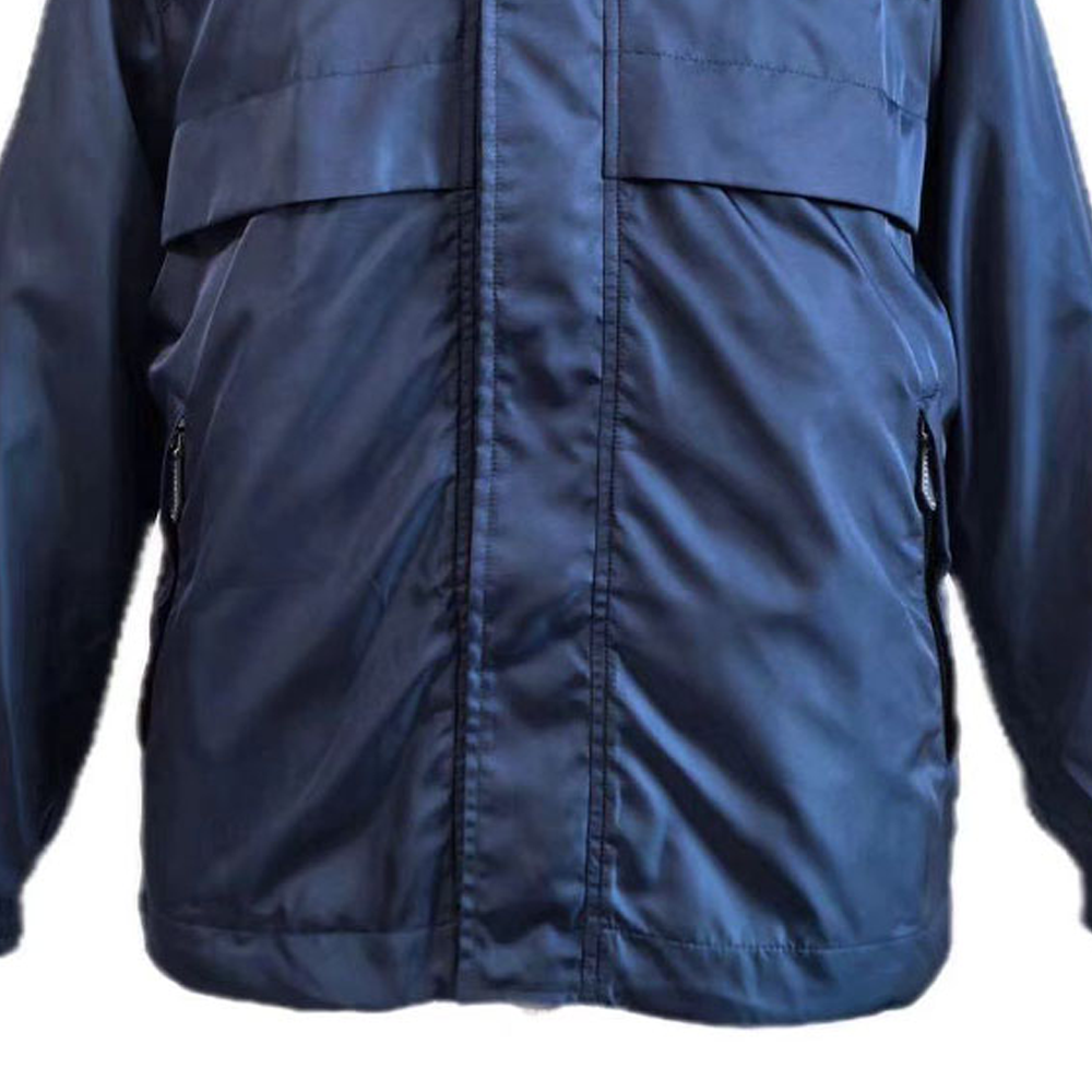 Burberry SS24 Navy Blue 3D Logo Stand Collar Zip Jacket for Men 80774861 圖 6