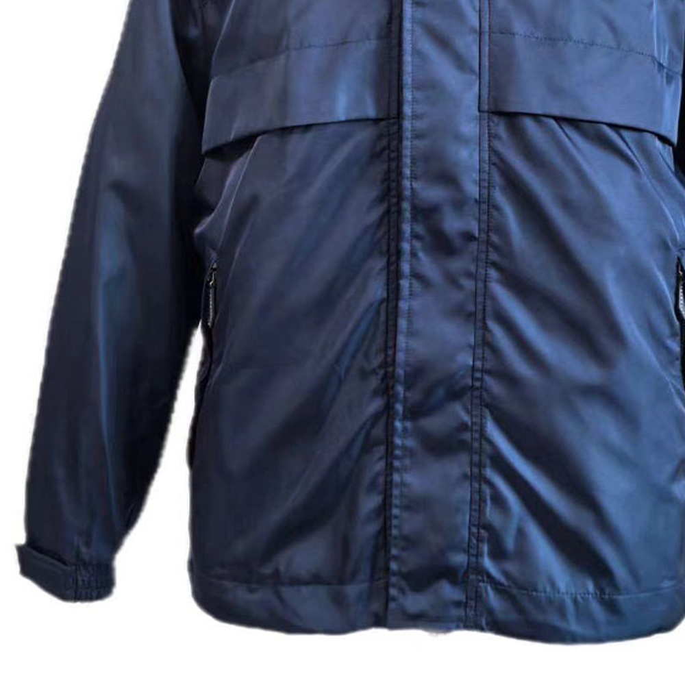 Burberry SS24 Navy Blue 3D Logo Stand Collar Zip Jacket for Men 80774861 圖 7