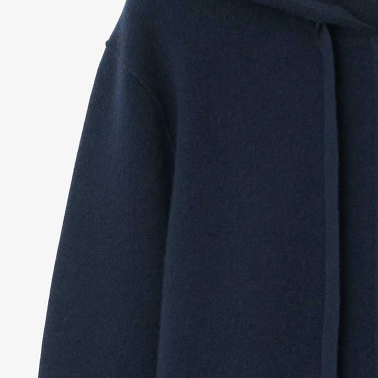 Purchase 博柏利 SS24 海军蓝刺绣徽标抽绳连帽衫。 80897841