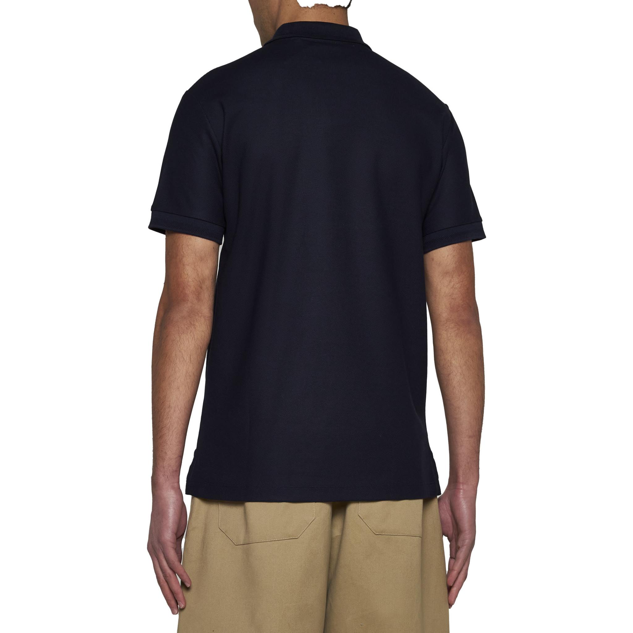 Burberry SS24 Navy Blue  Polo Shirt with Logo Embroidery and Button Design. 80840211 圖 5