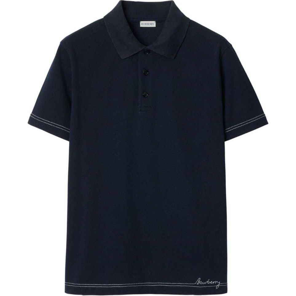 Order 博柏利 SS24 深蓝条纹Logo刺绣直筒 Polo衫. 80947731