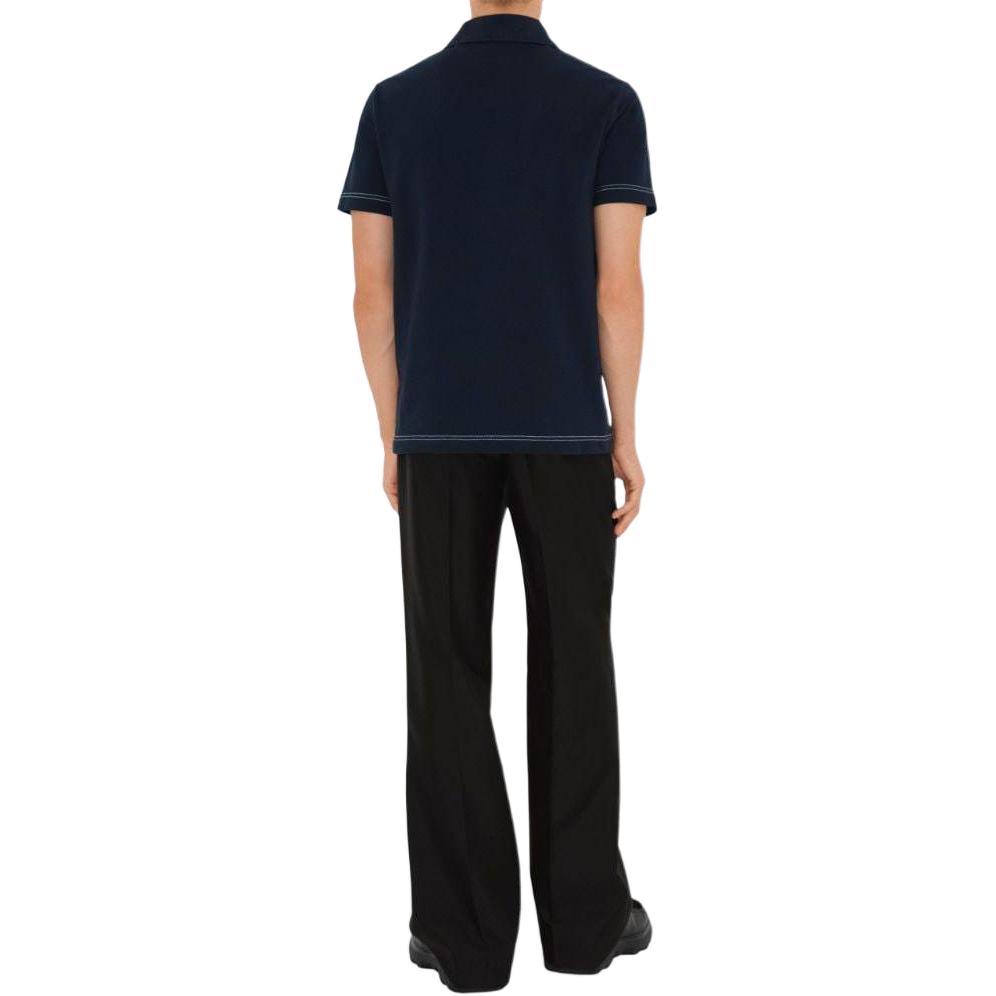 Lookbook 博柏利 SS24 深蓝条纹Logo刺绣直筒 Polo衫. 80947731