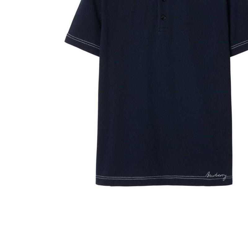 Cheap 博柏利 SS24 深蓝条纹Logo刺绣直筒 Polo衫. 80947731