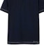 Cheap Burberry SS24 Navy Blue Stripe Logo Embroidery Straight-Cut Polo Shirt. 80947731