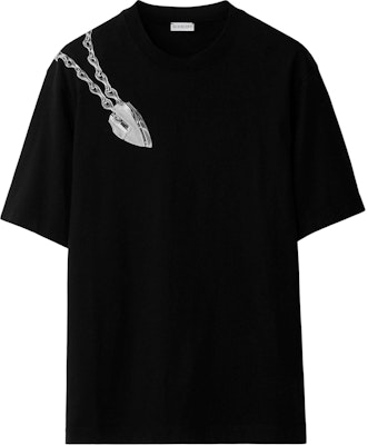 Burberry SS24 Pattern Print Crewneck Casual T-Shirt Black 80881771 Buy Burberry SS24 Pattern Print Crewneck Casual T-Shirt Black 80881771