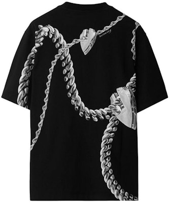 Burberry SS24 Pattern Print Crewneck Casual T-Shirt Black 80881771 Lookbook Burberry SS24 Pattern Print Crewneck Casual T-Shirt Black 80881771