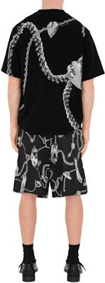 Burberry SS24 Pattern Print Crewneck Casual T-Shirt Black 80881771 Purchase Burberry SS24 Pattern Print Crewneck Casual T-Shirt Black 80881771