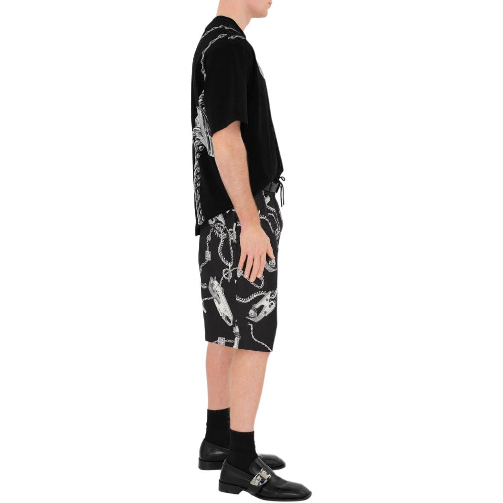 Details for 버버리 SS24 패턴 프린트 크루넥 캐주얼 티셔츠 블랙 80881771