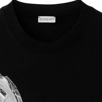 Burberry SS24 Pattern Print Crewneck Casual T-Shirt Black 80881771 Cheap Burberry SS24 Pattern Print Crewneck Casual T-Shirt Black 80881771
