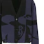 Sizing Burberry SS24 Pattern V-Neck Button-Up Knit Cardigan Black Sweater 80955291