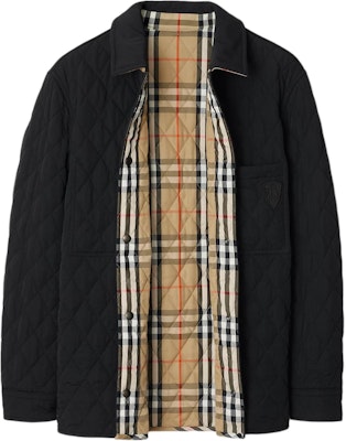 Burberry SS24 Reversible Black Cotton Jacket with Logo Patch for Men. 80969151 Lookbook Burberry SS24 Reversible Black Cotton Jacket with Logo Patch for Men. 80969151