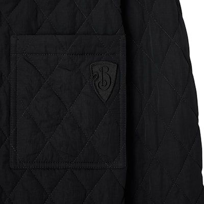 Burberry SS24 Reversible Black Cotton Jacket with Logo Patch for Men. 80969151 1