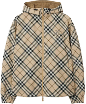 博柏利 SS24 男士可翻转格纹宽松连帽夹克 米色. 80991621 Buy 博柏利 SS24 男士可翻转格纹宽松连帽夹克 米色. 80991621