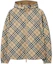 Buy 博柏利 SS24 男士可翻转格纹宽松连帽夹克 米色. 80991621
