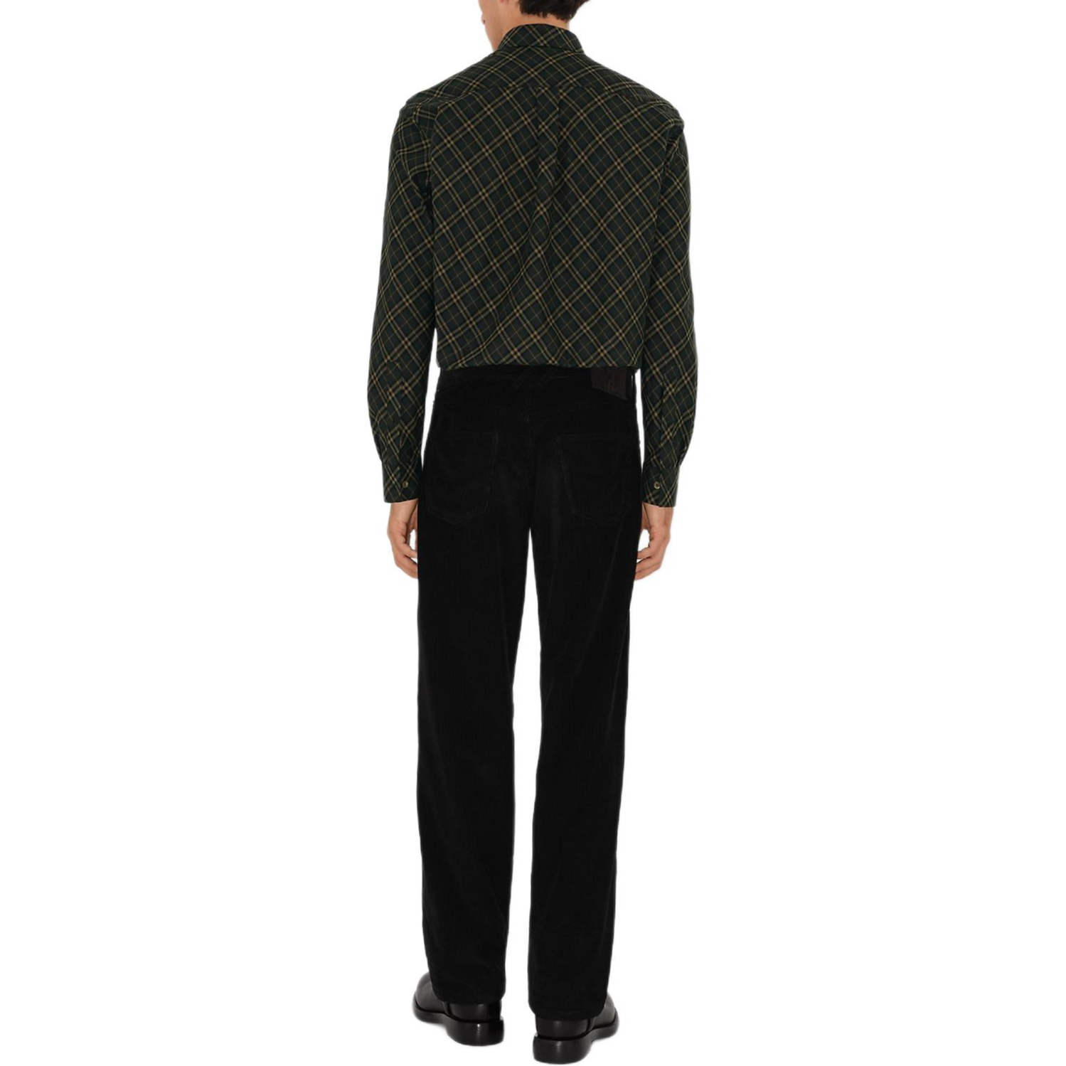 Burberry SS24 Shadow Plaid Long-Sleeve Shirt for Men 80988411 圖 5