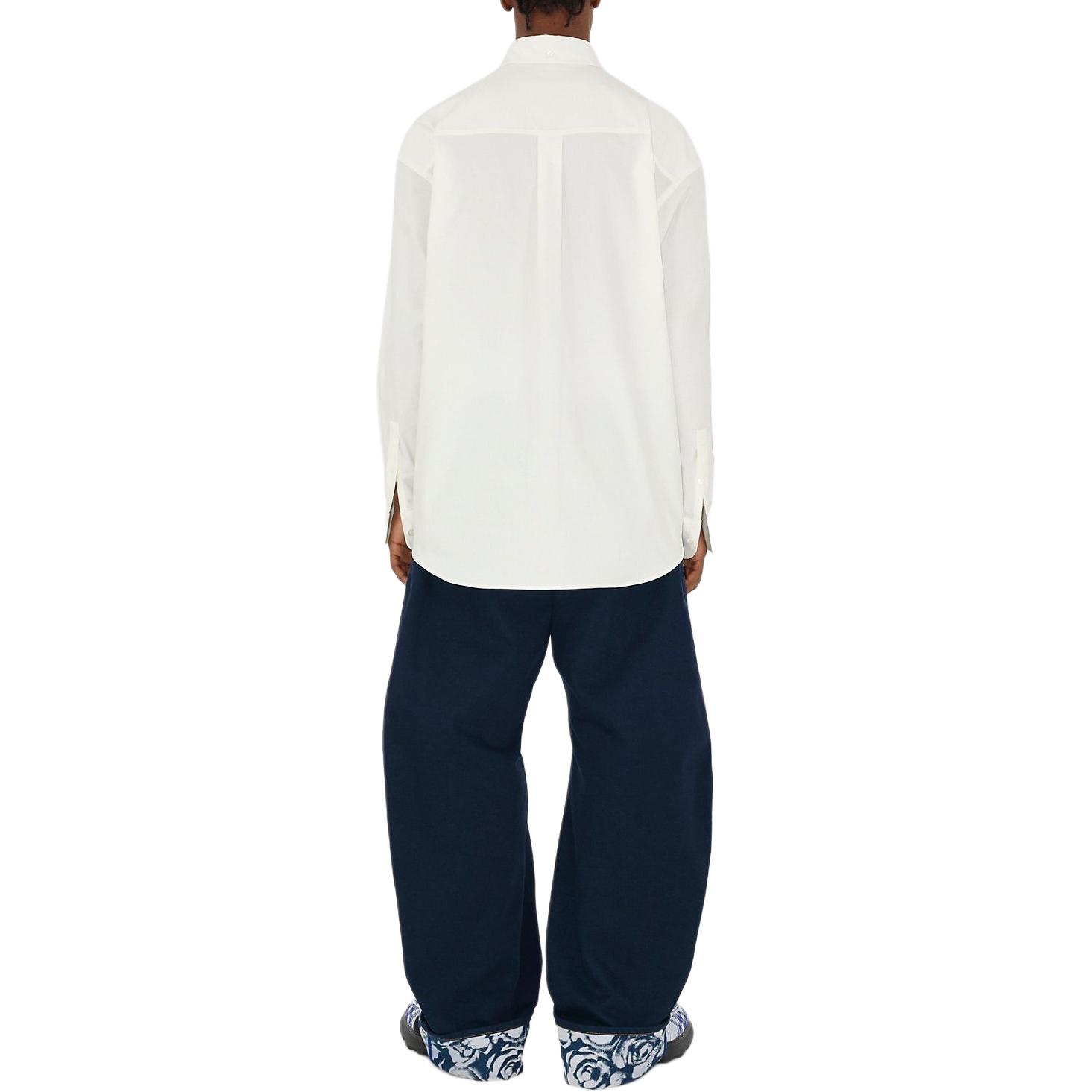 Purchase Burberry SS24 Camisa Casual Hombre Azul Lluvia Manga Larga Ajuste Suelto. 80846981